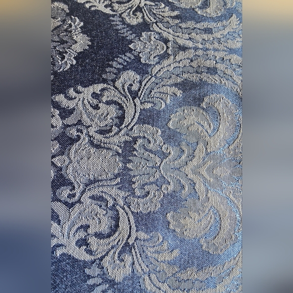 Rare-Vintage "Hanukkah" Blue Damask-Tablecloth Large 58 x 139" - Picture 13 of 14